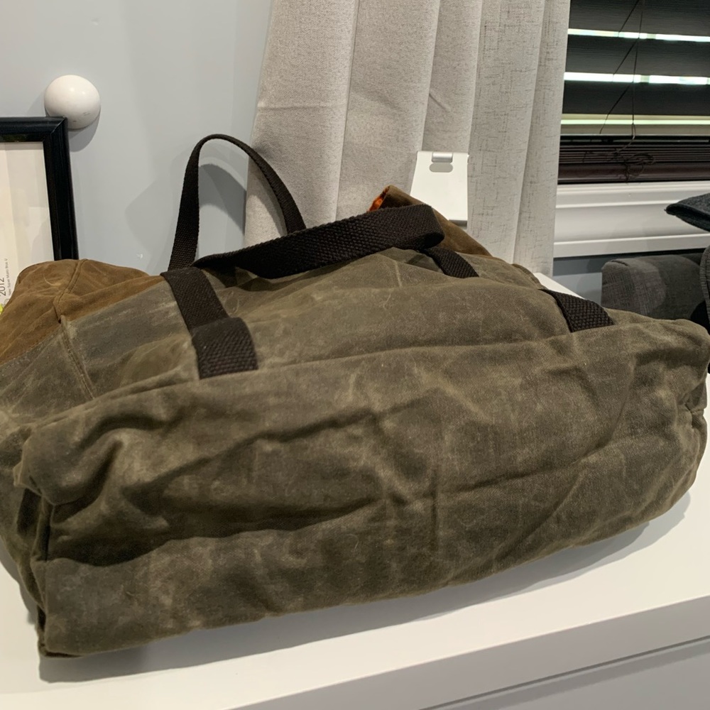 Large Waxed Canvas Tote by CB Station - Picture 3 of 7